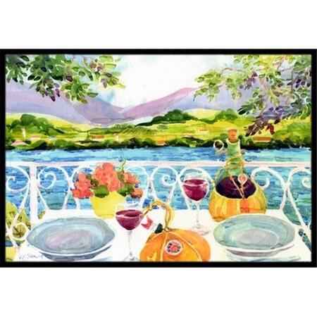 Carolines Treasures Afternoon of Grape Delights Wine Indoor or Outdoor Mat- 18 x 27 in. 6139MAT
